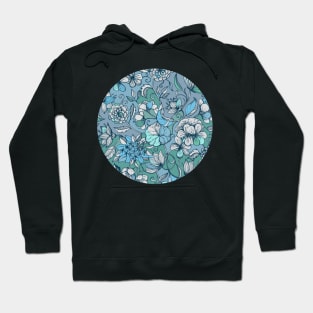 Her Garden in Blue Hoodie